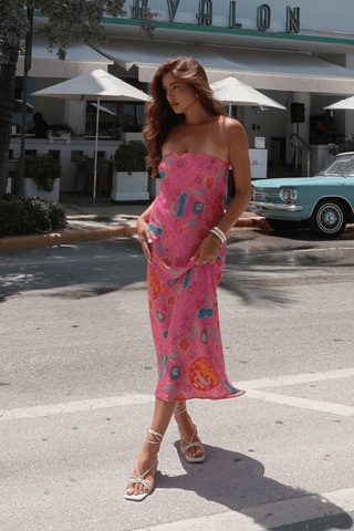 Aquarius Strapless Bias Dress
