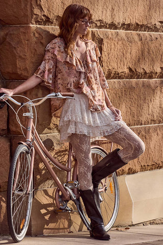 Labyrinth Lace Mini Skirt