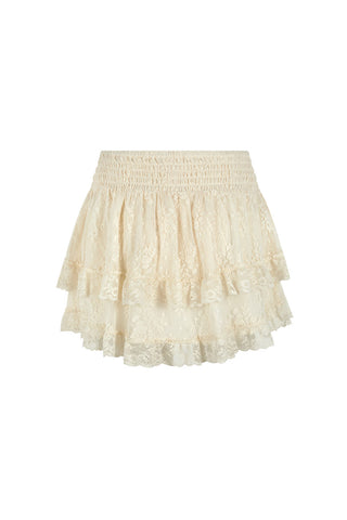 Labyrinth Lace Mini Skirt